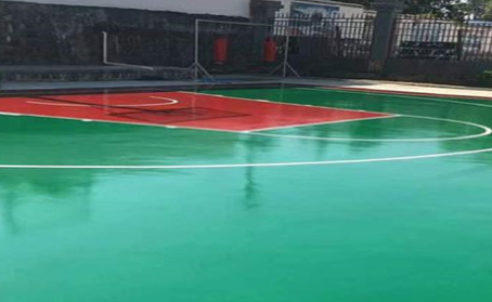 益阳篮球场翻新地面